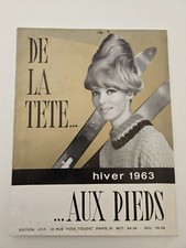 Catalogue mode chaussures DE LA TETE AUX PIEDS hiver 1963