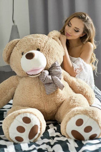 Doudou ours peluche xxl - ours,