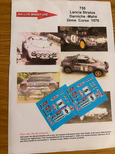 Decals lancia stratos - decals, 1/43