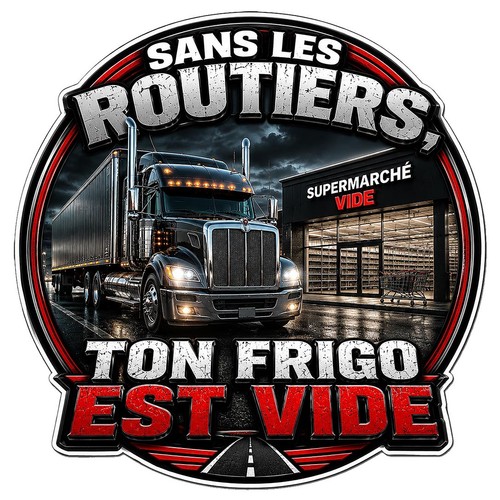 Sticker routier humour - sticker,