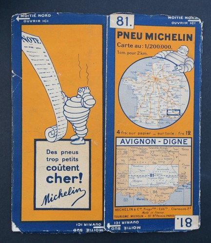 Carte michelin old map 81 - michelin,