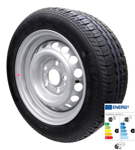 Roue complète 195 50r13c 104n - complète, 195/50r13c