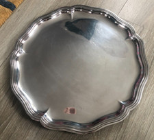 Beau Plateau Métal Argenté