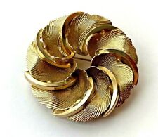 BROCHE vintage FLEUR doré
