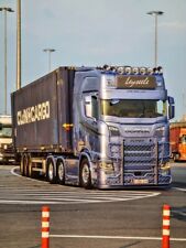 TEKNO 84602 SCANIA S730 TRACTEUR 6X2  LEYSEELE & SEMI PORTE CONTAINER 45 ft MINT