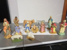 Ensemble santons crèche Devineau personnages hauteur 7 cm