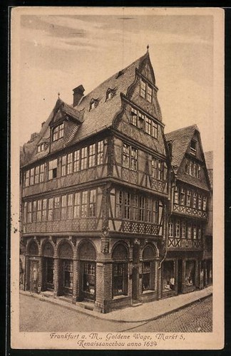 Carte postale vieux francfort - carte, vieux-francfort