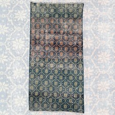 Tapis bleu vintage - 3 x 6