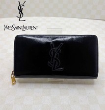 Portefeuille long Ysl Yves Saint Laurent fermeture éclair ronde pochette...