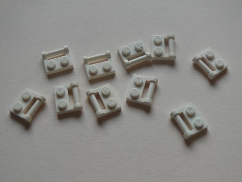 Lego white plates bar - lego, w/