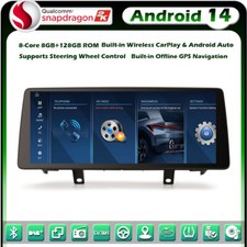 12.3" Qualcomm 8+128GO Android 14 Autoradio GPS Wifi CarPlay pour BMW X5 F15 NBT