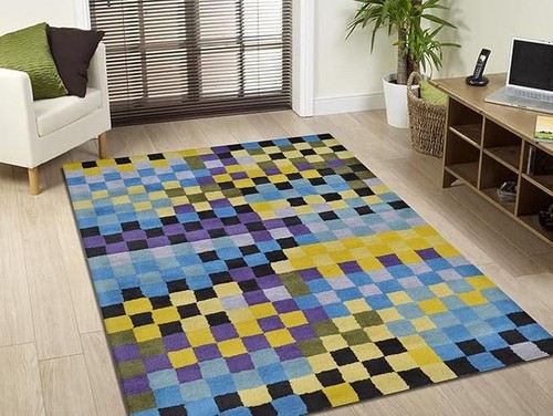 Tapis touffeté moderne - , fait