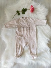? Pyjama grenouillère velours bébé fille 12 mois beige rosé
