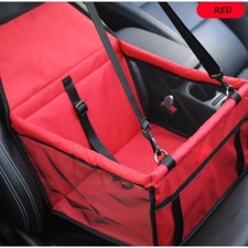 Panier Siège d'Appoint Voiture Chien Chat Sac Housse Protection Étanche rouge