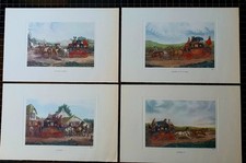 Quatre lithographies anglaises