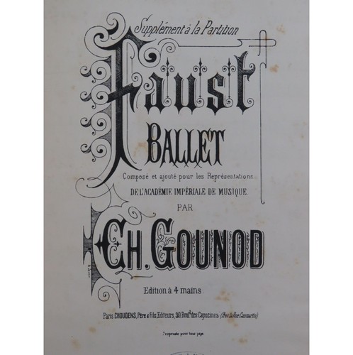 Gounod charles faust ballet - gounod,