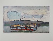 Nicolas DE STAEL : Bateau sur la Seine, Héliogravure