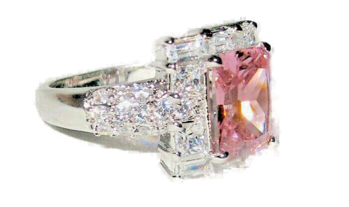 Ring rose carré émeraude - ring,
