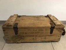 Caisse militaire bois 1943 armée française WW2 marquages origine