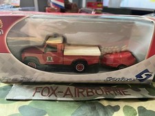 LAND ROVER DEFENDER PICK UP + MOTO POMPE DES SAPEURS POMPIERS 1/43eme solido