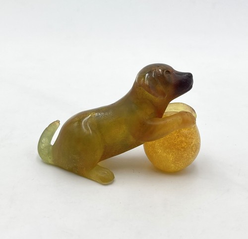 Sculpture chien pâte de - sculpture,