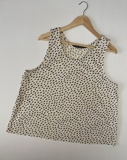 Débardeur femme Gudrun Sjoden blanc à pois noirs taille XL [Droits d'importat...