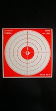Lot de 100 cibles de tir sportif pistolet carabine à plomb 22 long rifle -carton