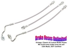 Inoxydable Durite de Frein Set International Scout II ,Avec 2 " Lift - 1974 1975