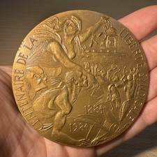 Médaille Centenaire De La Liberté Syndicale 1884 1984 En Bronze