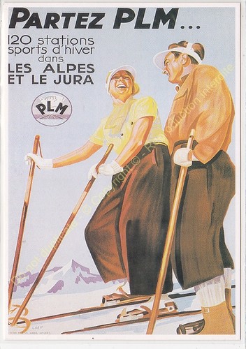 Affiche chemins fer - cp,