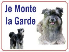 Attention au chien, Je monte la garde plaque ou autocollant  berger-Pyrénées