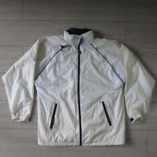 Imperméable Capuche Doublé Vintage 90s K-Way Homme L Blanc Crème