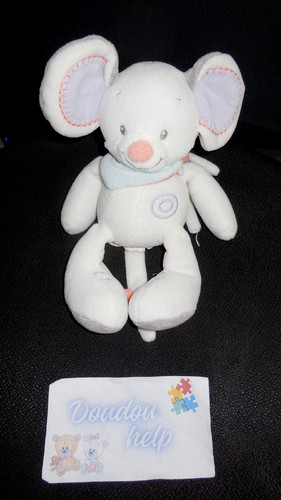 Doudou peluche musicale souris - peluche,