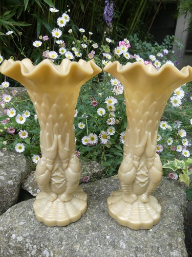 Vases cornets opaline - 2,