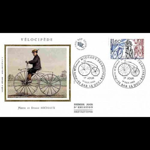 Fdc soie vélocipède de - soie,