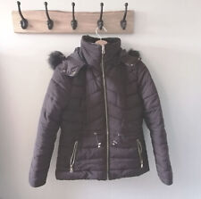 Doudoune femme taille 38 noire CAMAIEU avec capuche et fourrure amovibles