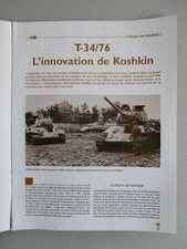 CHAR DE COMBAT T-34/76 URSS 1942 Fascicule de 12 Pages