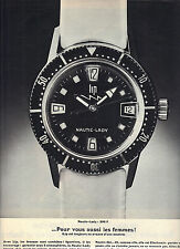 PUBLICITE 1968   LIP  montre nautic lady