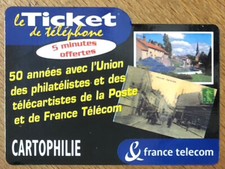 TICKET TÉLÉPHONE CARTOPHILIE SPÉCIMEN CARTE PREPAYÉE PREPAID SCHEDA CALLING CARD