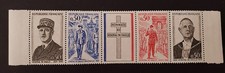 Timbres de France Bande N°1695 à 1698 Général de Gaulle Neuf Luxe