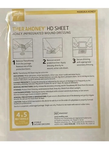 Medline therahoney sheet - therahoney,