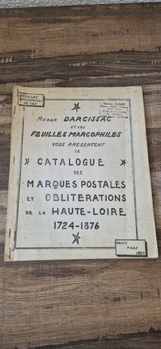 Catalogue Des Marques Postales