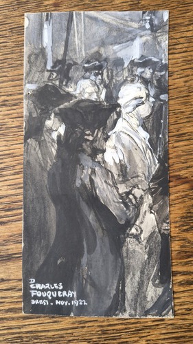 Fouqueray aquarelle originale - aquarelle,