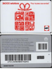 DARTY 36000 SOLUTIONS VALEUR CACHEE NON UTILISEE carte cadeau