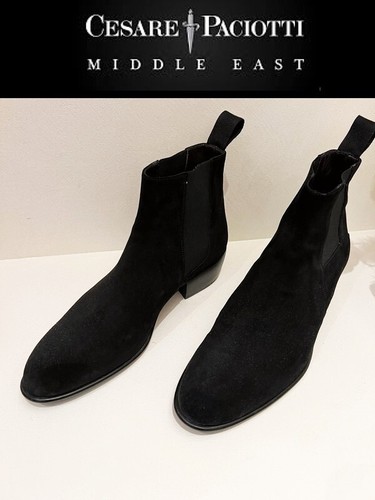 Bottines noires daim - , homme