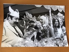 FRANCE GALL, MOUSTACHE et NOËLLE NOBLECOURT - PHOTO DE PRESSE ORIGINALE  13x18cm