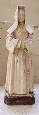 Statue ancienne plâtre Sainte