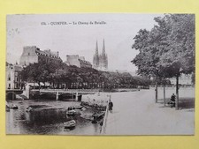 cp QUIMPER Finistère Place de la Résistance Le CHAMP de BATAILLE Pont Pissette