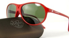 259$ New Vintage Vuarnet 085 Red Aviator Sunglasses PX3000 Green Mineral Lens