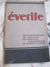 2 Catalogues ÉVERITE 1926 plaques ondulées ardoises panneaux en amiante-ciment